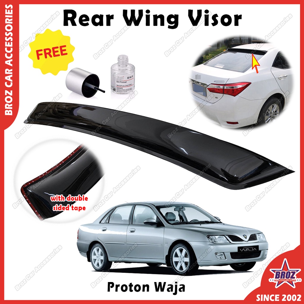 For Proton Waja Car Rear Wing Visor Windscreen Cermin Belakang Kereta ...