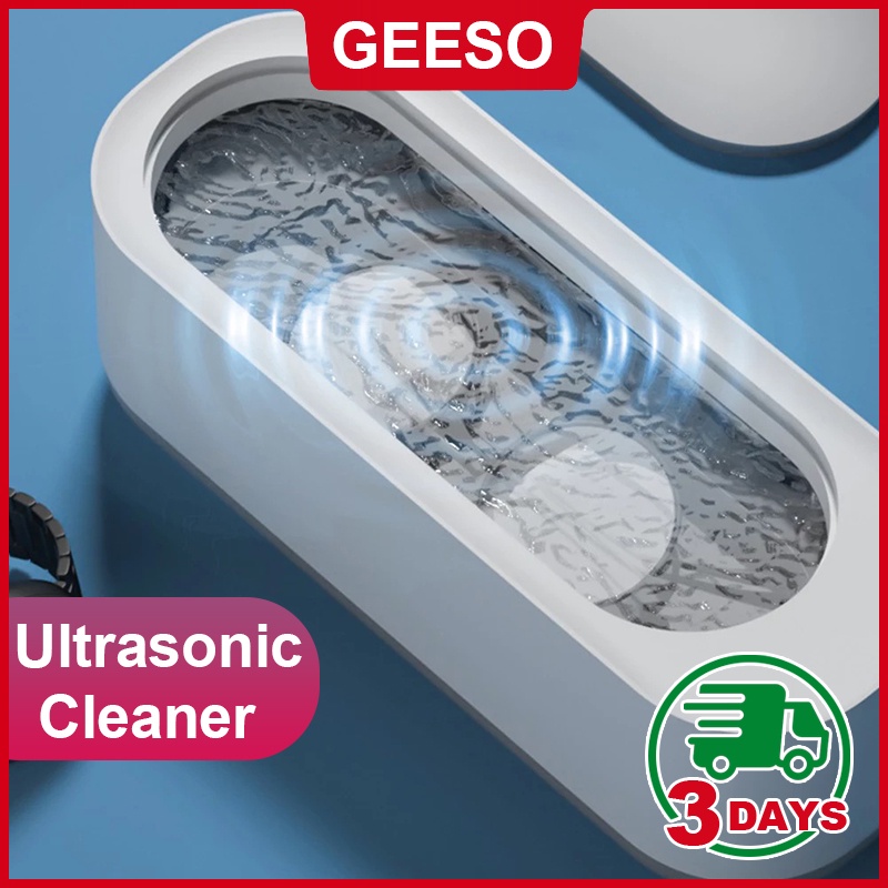 GEESO Ultrasonic Glasses Cleaner Machine Portable Ultrasonic Cleaner for Cleaning Jewelry Watches Glasses Dentures Coins Razor