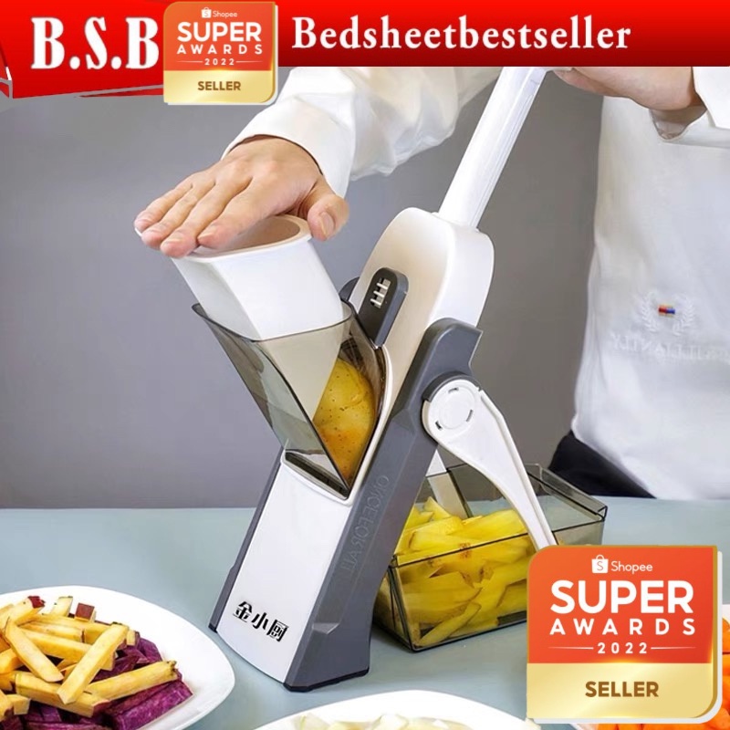 BSB 16 in 1 Adjustable Mandoline Slicer Chopper Easy Vegetables Fruits Meats Cutters Dicing Knife Kitchen Tool