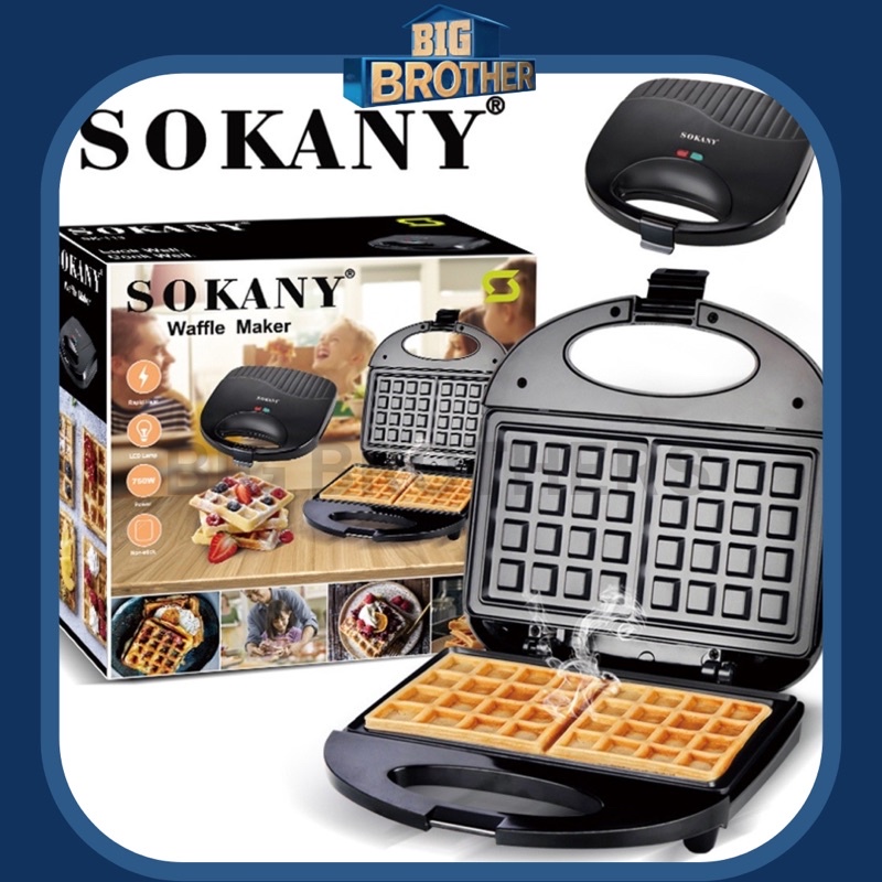 🔥NEW🔥Sokany 2022 Electric Waffle Cone Maker Iron Baking Waffles Machine For Home Use