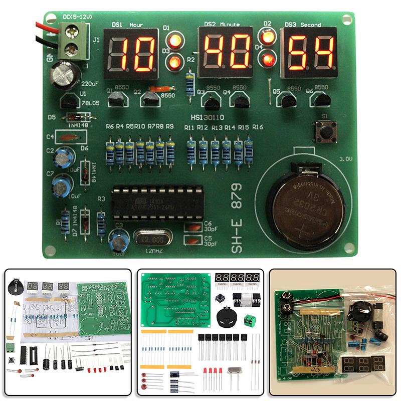 DIY Kits 6digit Digital Clock Making Kit Digital Electronic Clock