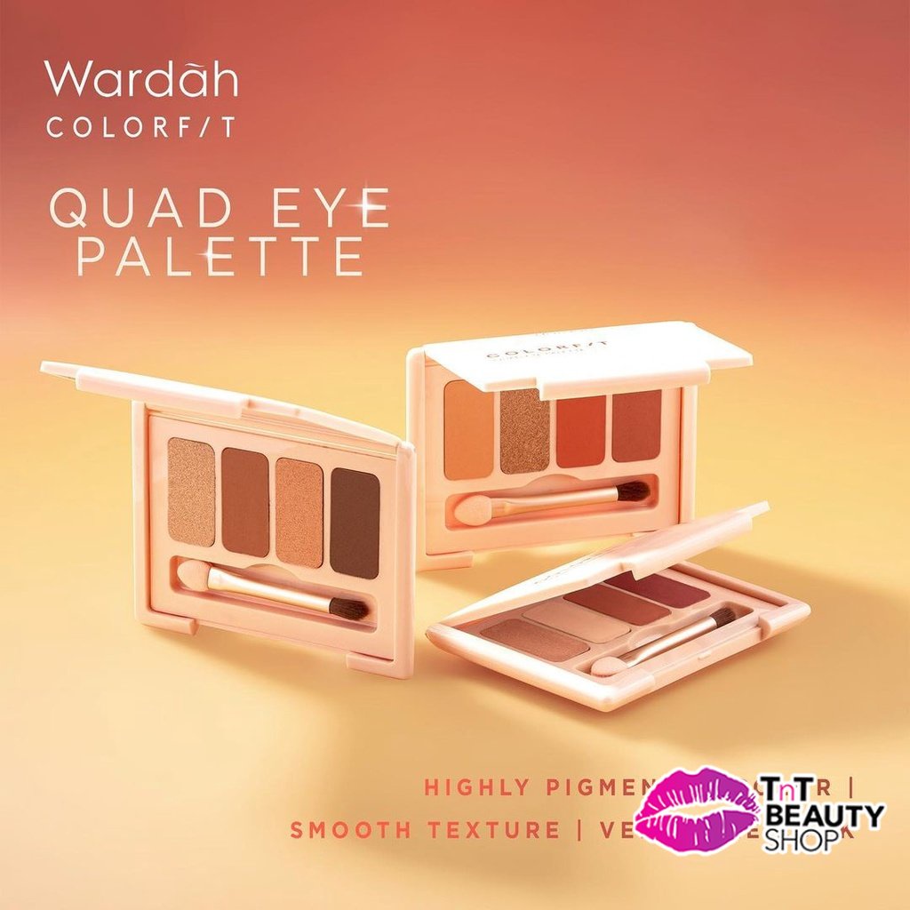 Wardah Colorfit Quad Eye Palette Pigmented 4 in 1 Eyeshadow