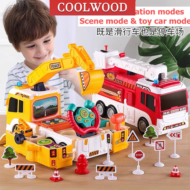 Kereta Mainan Budak Lelaki Car Truck Toys Steering Wheel Toy Driving