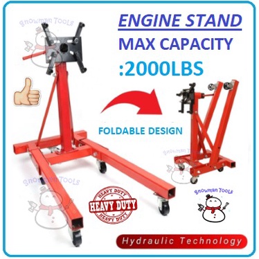 HEAVY DUTY 2000LBS ENGINE STAND ALAT GARAGE BENGKEL Automotive Tools ...