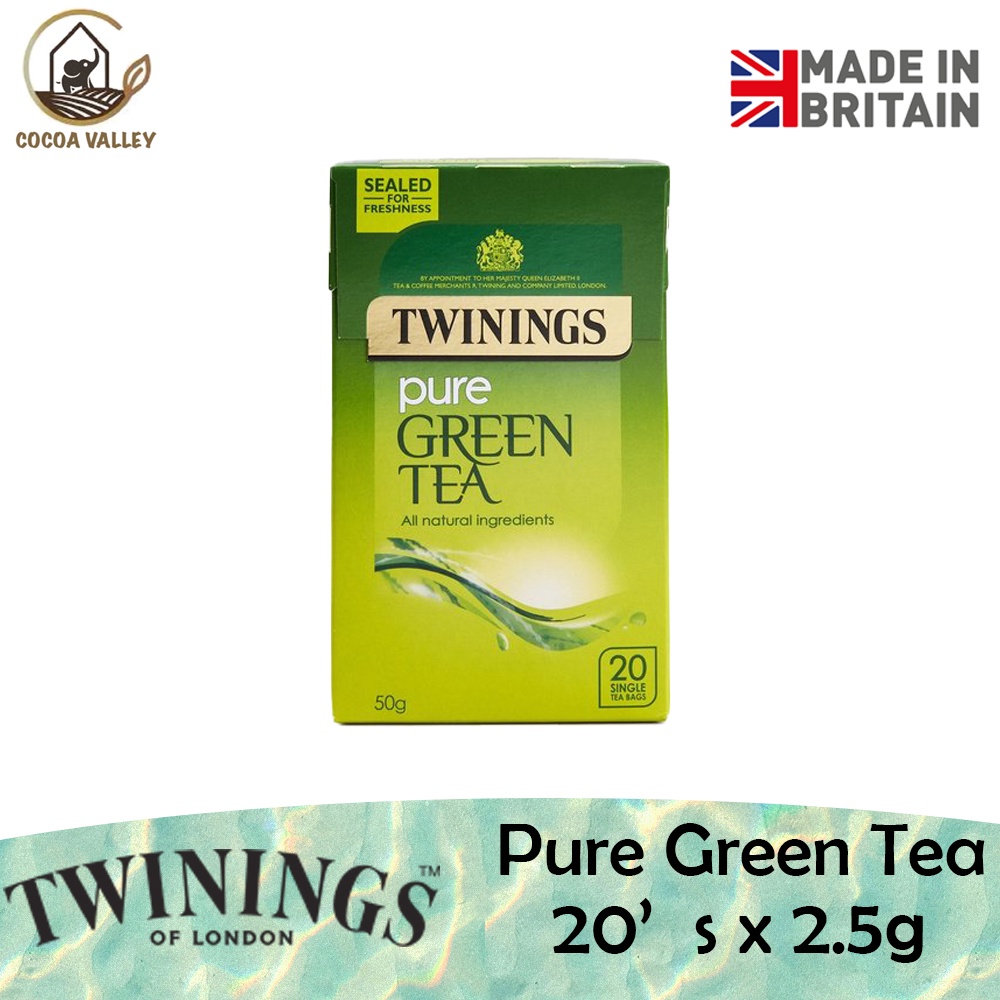 Twinings Pure Green Tea 20's x 2.5g (50g) (Made in UK) | Shopee Malaysia