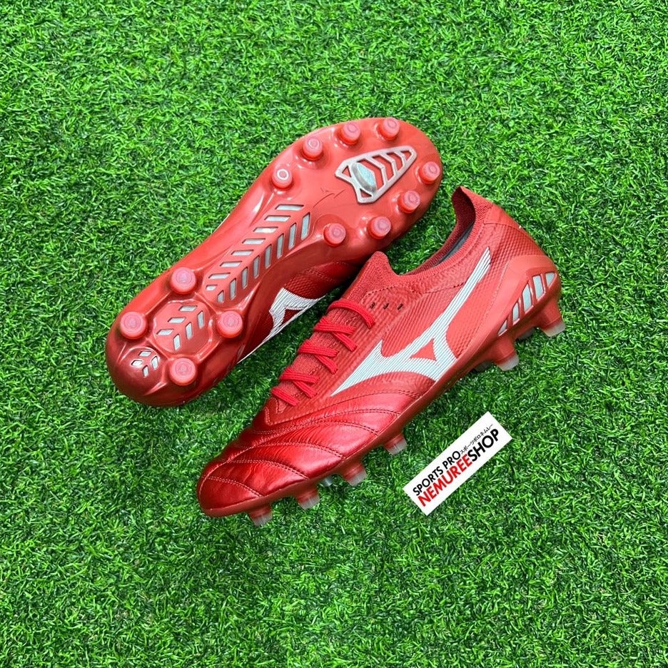 MIZUNO Soccer Shoes MORELIA NEO 3 BETA ELITE (RED/WHITE) Shopee Malaysia