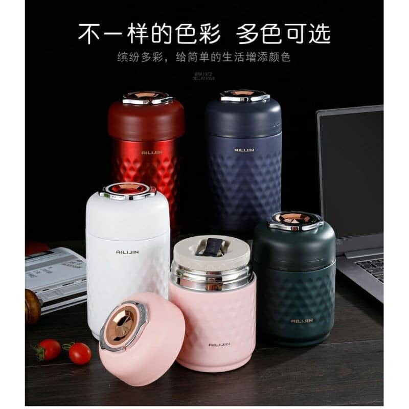 FREE GIFT NEW ARRIVAL 1.0L SUS316 Stainless Steel Thermos Food Jar Thermal Lunch Box Thermo Pot Insulated Lunch Box