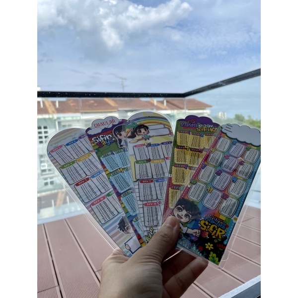 Siri Bijak Sifir Penanda Buku Sifir Multiplication Bookmark Shopee