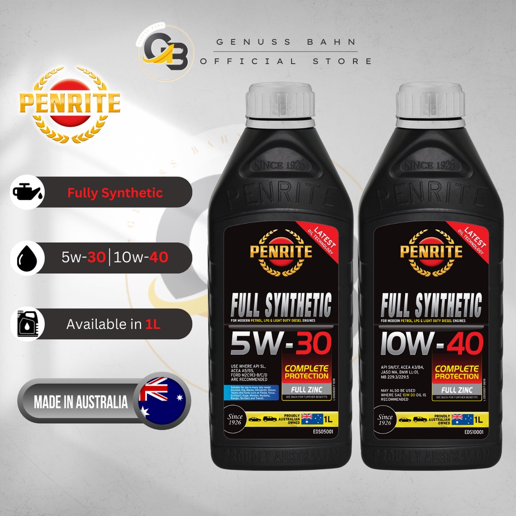PENRITE Premium Full Synthetic 5w30/ 10w40 Full Zinc AntiWear Low