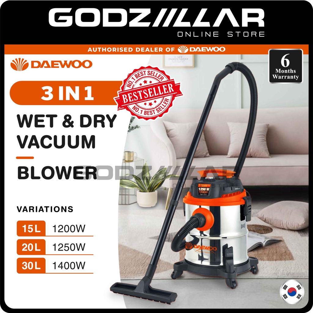 Daewoo Pro Vacuum Cleaner Series Wet & Dry Vacuum Cleaner 15L / 20L