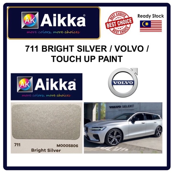 AIKKA AUTOMOTIVE PAINT / VOLVO 711 / BRIGHT SILVER / 2K CAR PAINT