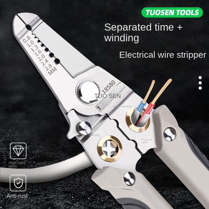Multi Function Wire Stripper for Wire Splitting and Winding Electrician