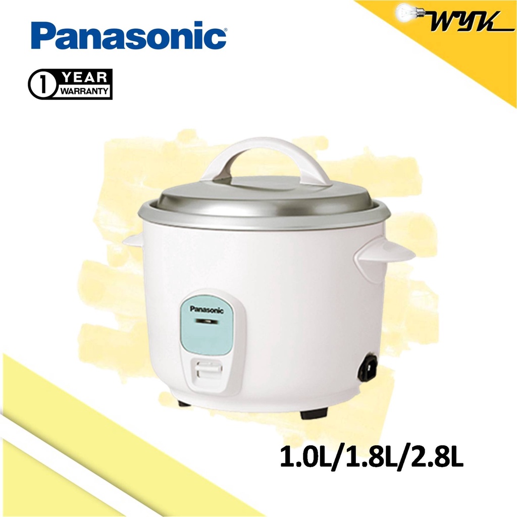 Panasonic 1.0L/1.8L/2.8L Rice Cooker SRE10A/SRE18A/SRE28A (White