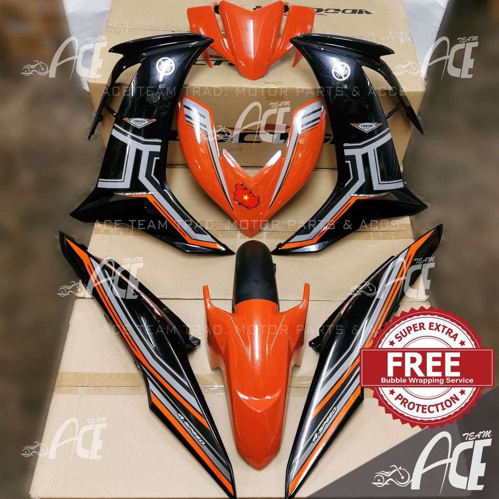 Coverset LC V8 FI LCV8 Tanam Vietnam Exciter Orange 2022 Yamaha LC135V8 ...