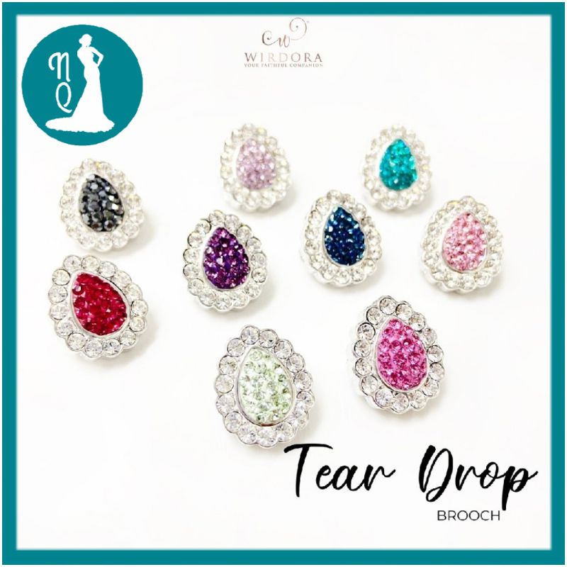 Wirdora Rhodium Plated Authentic Certified Crystal Brooch Inara Brooch ...