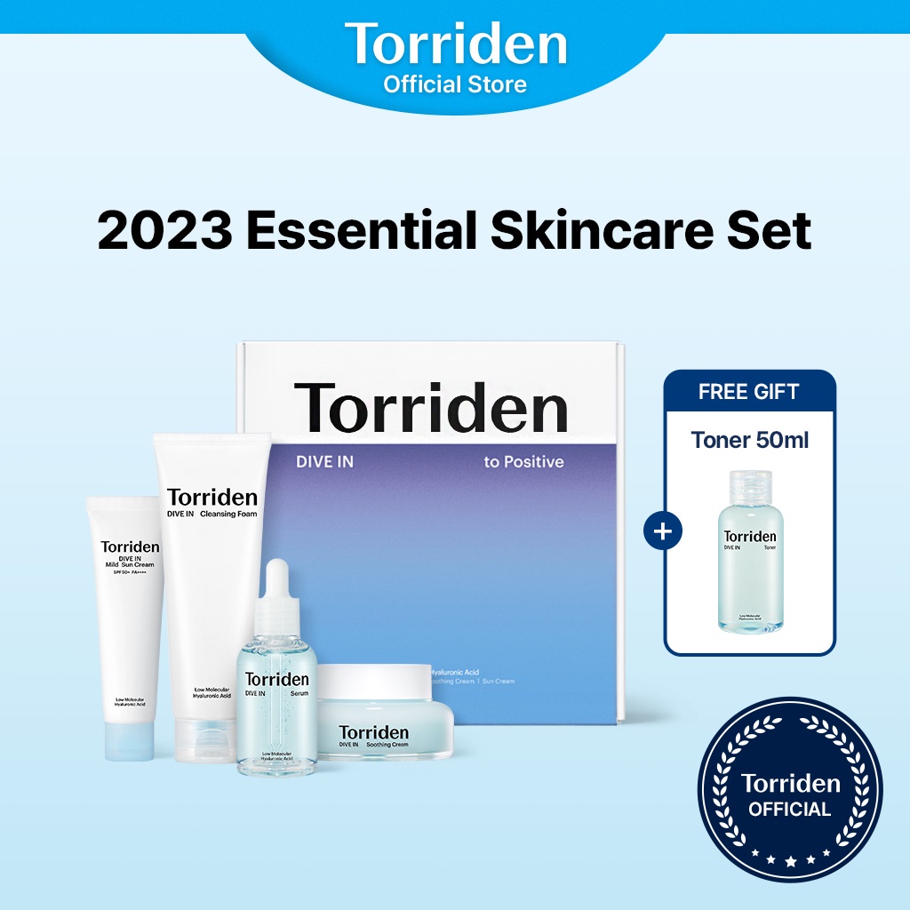 [Torriden Official] 2023 DIVE IN Hyaluronic Essential Skincare Set for