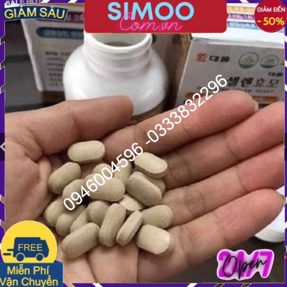 Korean Selen Yeast Multivitamin Weight Gain Pills, Box Of 2 Vials x 240