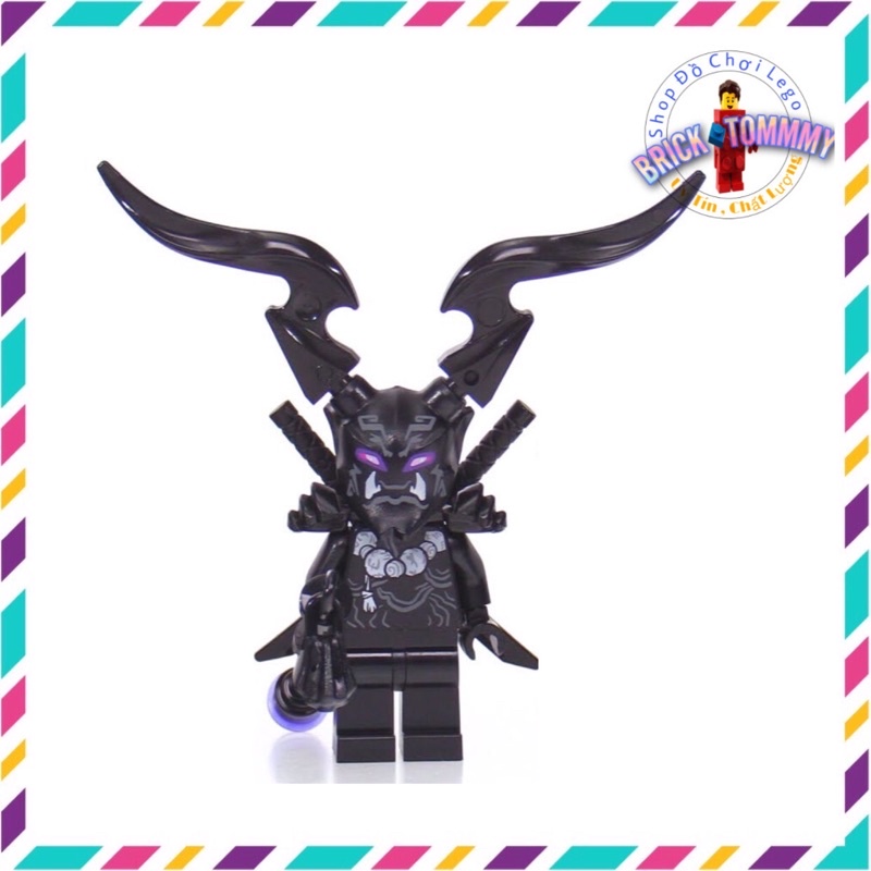 Ninjago Minifigures Omega The Oni Model Assemble Toy Shopee Malaysia