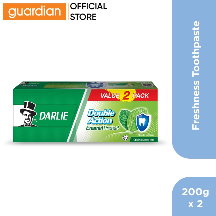 Darlie Double Action Enamel Protect Toothpaste Original Strong Mint