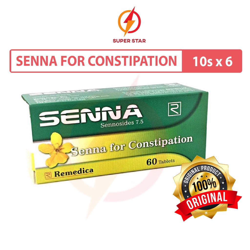 Senna For Constipation 7 5mg 10s X 6 Sembelit Shopee Malaysia