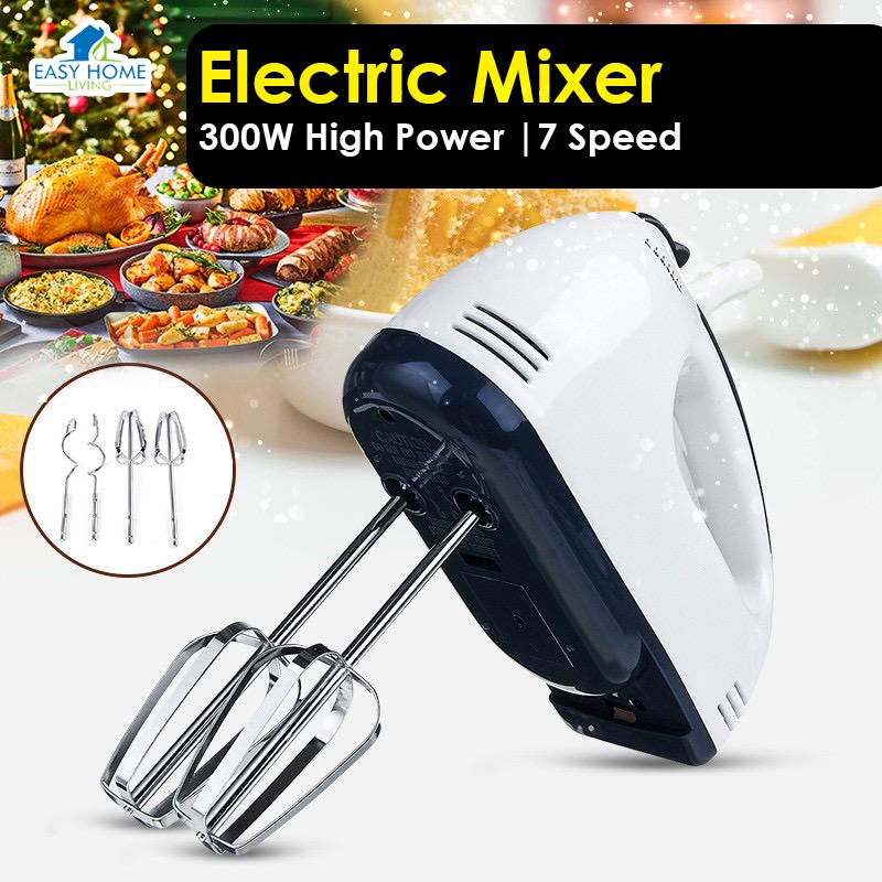 Christmas Gift Set For Adults 7 Speed Electric Hand Mixer Egg Beater Whisk Mesin Pengadun Tepung Hadiah Christmas 圣诞节礼物