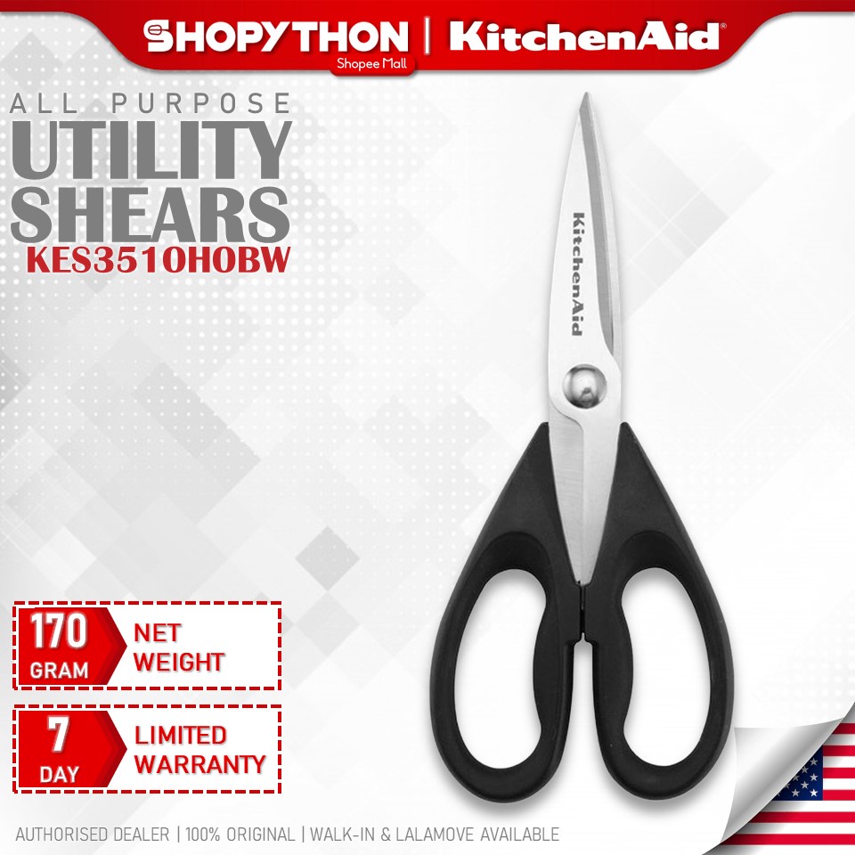KITCHENAID AllPurpose Utility Shears KES351OHOBW Onyx Black Scissors
