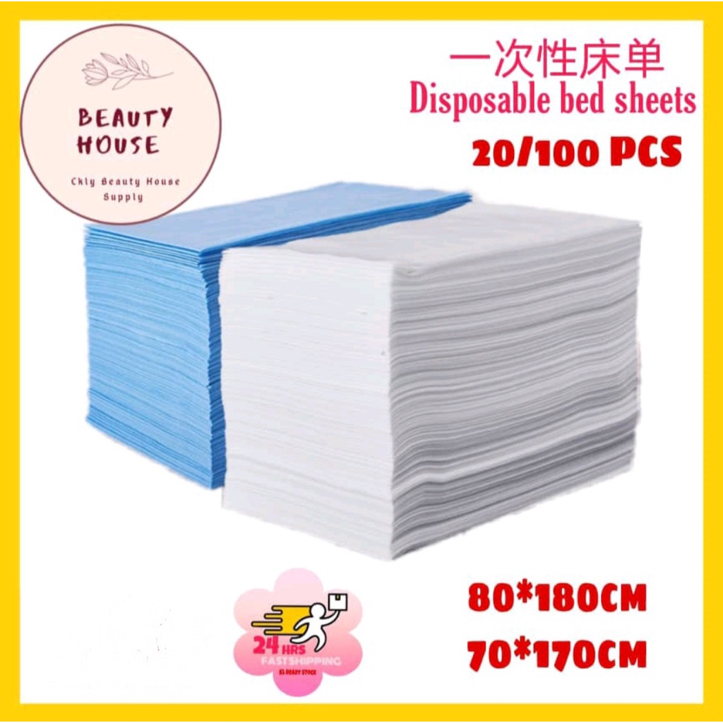 Disposable Bed Sheet / Non-Woven Beauty Salon Medical / 70cm*170cm/80cm*180cm /BLUE/WHITE /一次性床单 医疗美容