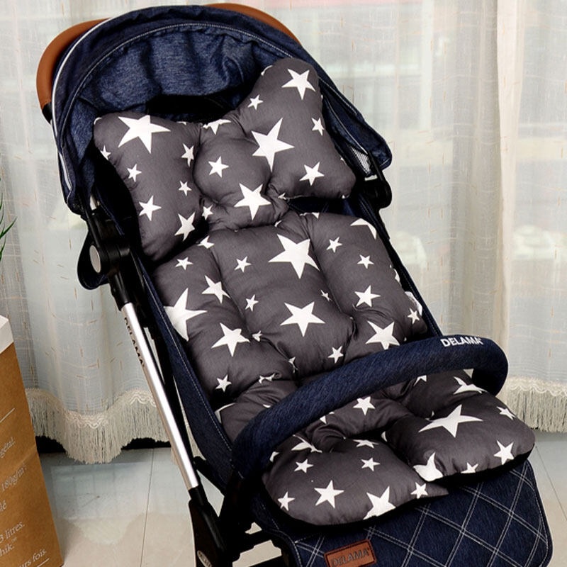 Kusyen Tempat Duduk Stroller Bayi Mudah Alih Boleh Laras Lindungi Versi Kemas Kini Aksesori Stroller Bayi