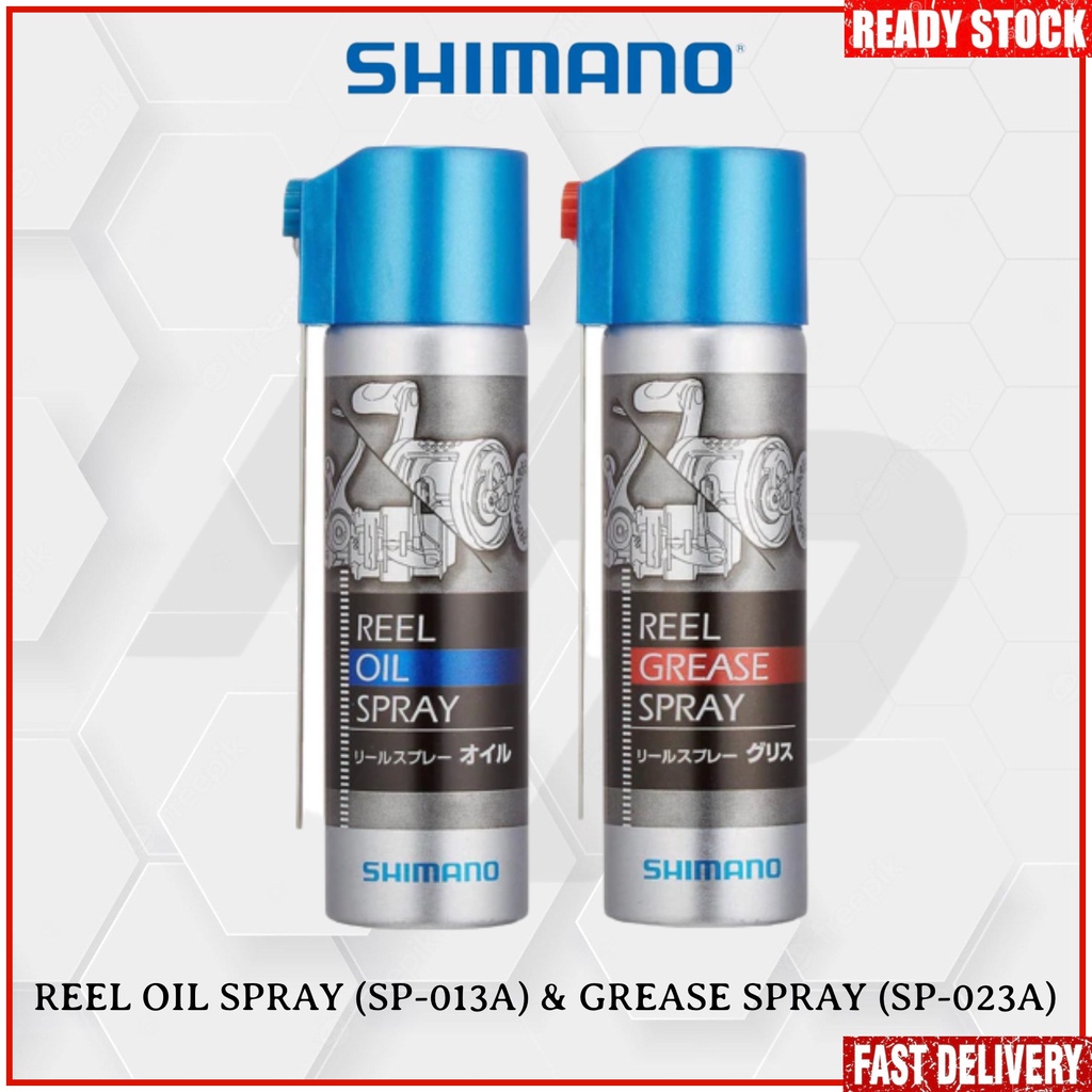 Shimano Reel Oil Spray (SP013A) And Grease Spray (SP023A) Shopee