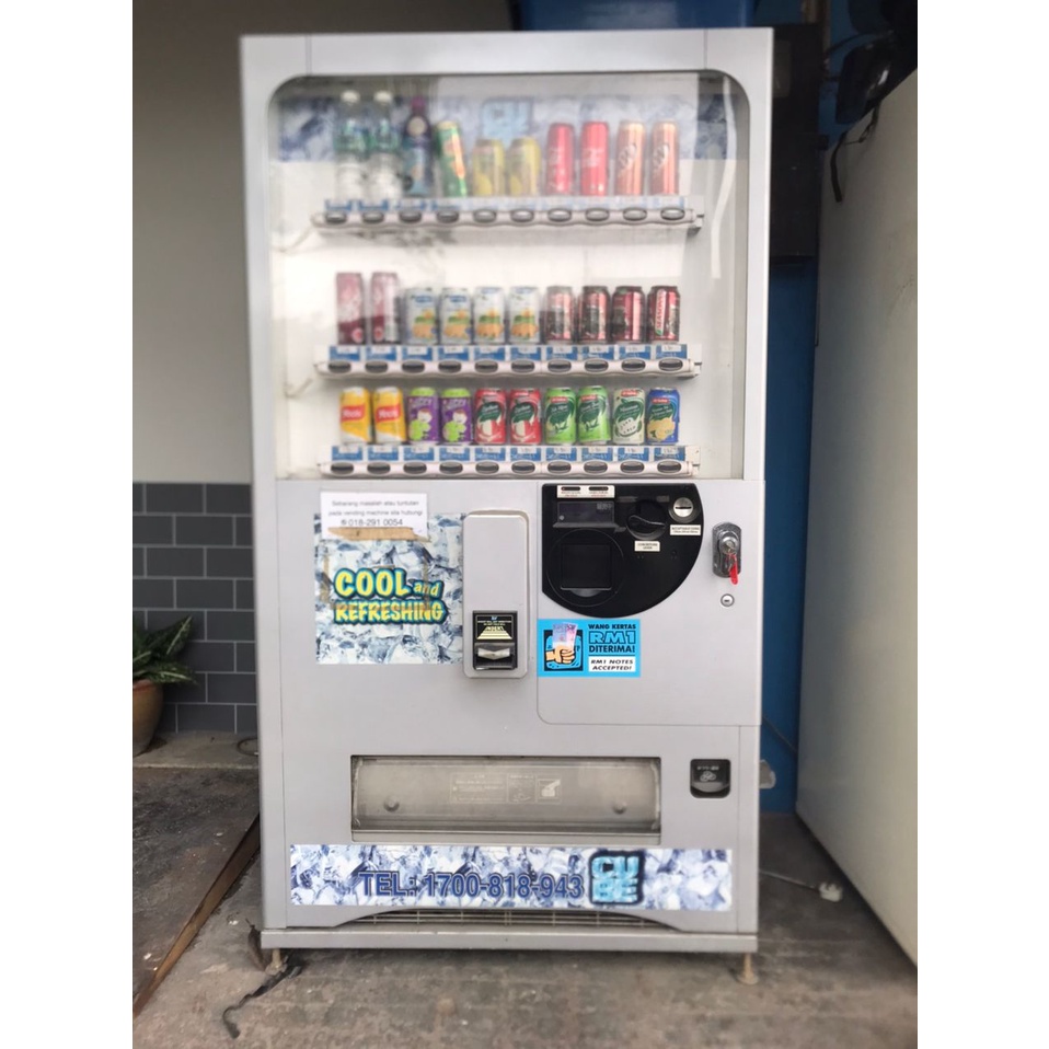 Used Secondhand 2ndhand Vending Machine FUJI 25 slot Mesin Air