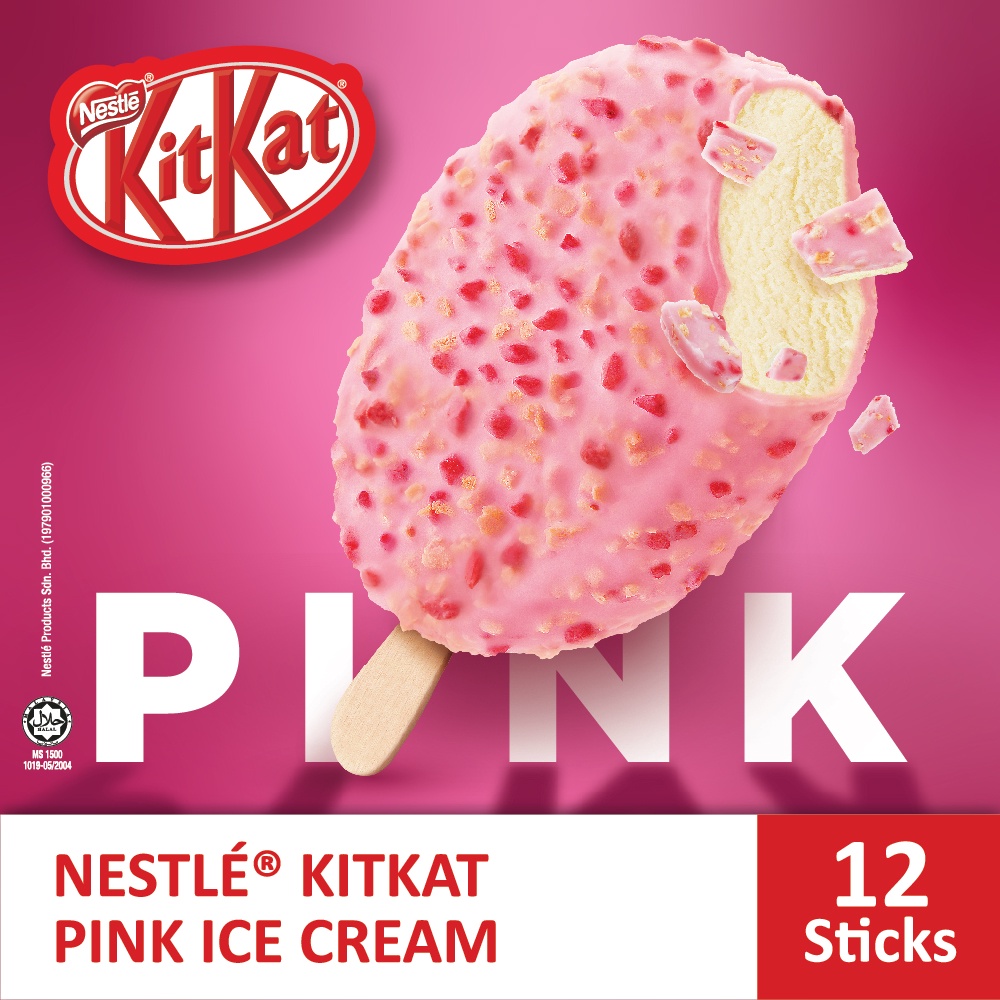 NestlÉ Kitkat Pink Stick Ice Cream 85ml 12 Sticks Shopee Malaysia