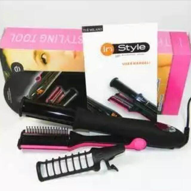 FREE GIFT InStyler Rotating Hair Curler Straightener Cap Cover Babyliss care (Free anti-scald protector) 3 Pin