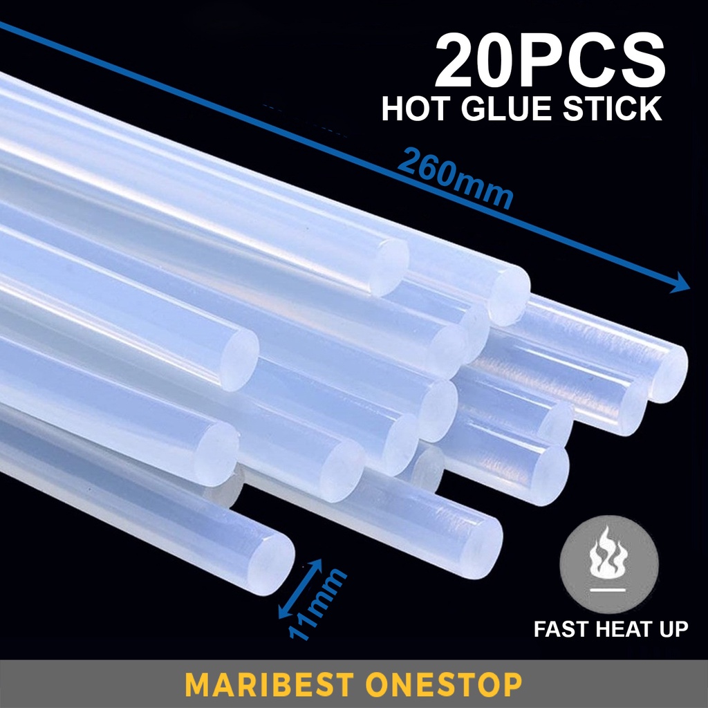 11MM X 20PCS Hot Melt Glue Stick Hot Glue Gun Stick Batang Gam Pistol
