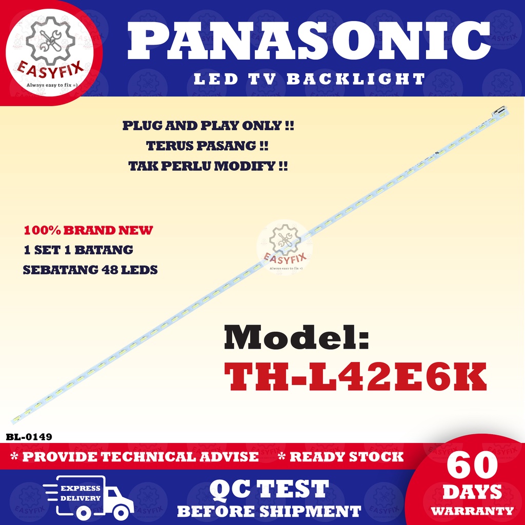 ( NEW ) THL42E6K PANASONIC 42 INCH LED TV BACKLIGHT ( LAMPU TV ) 42