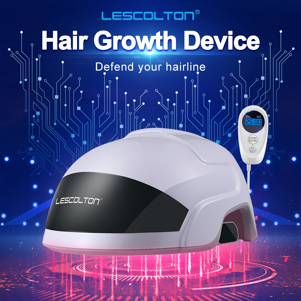 Lescolton Hair Regrow Laser Helmet 650nm Medical Diodes Treatment Hair Loss  Solution Hair Fast Regrowth LLLT Laser Cap Free glass | Shopee Malaysia