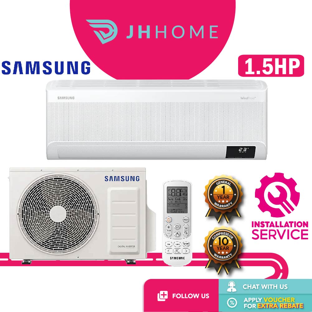 Samsung 1.5HP WindFree Deluxe R32 Inverter Air Conditioner