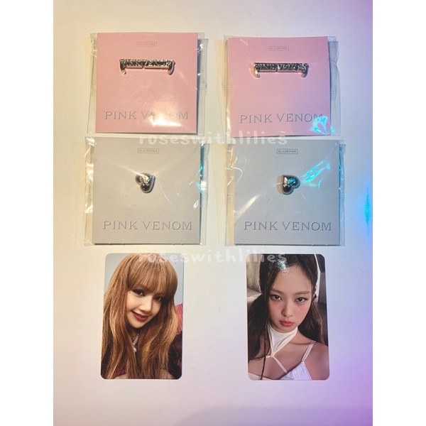 Blackpink Pink Venom Badge POB Jennie Lisa Merchandise