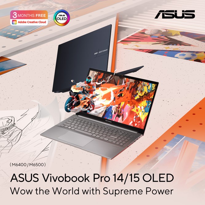 Asus Vivobook Pro 15 Oled M6500 156 Gaming And Creator Laptop Ryzen H 16gb Ram 156 28k 0915