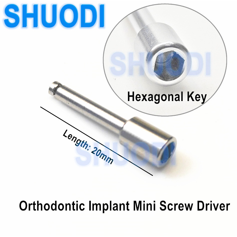 Dental Implant Mini Screw Driver Orthodontic Anchorage Hexagonal Screw