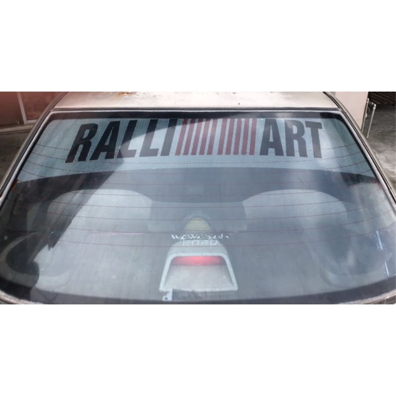 Cars Sticker RalliArt Car Windows Sticker Tampal Dalam Cermin Ralli Art