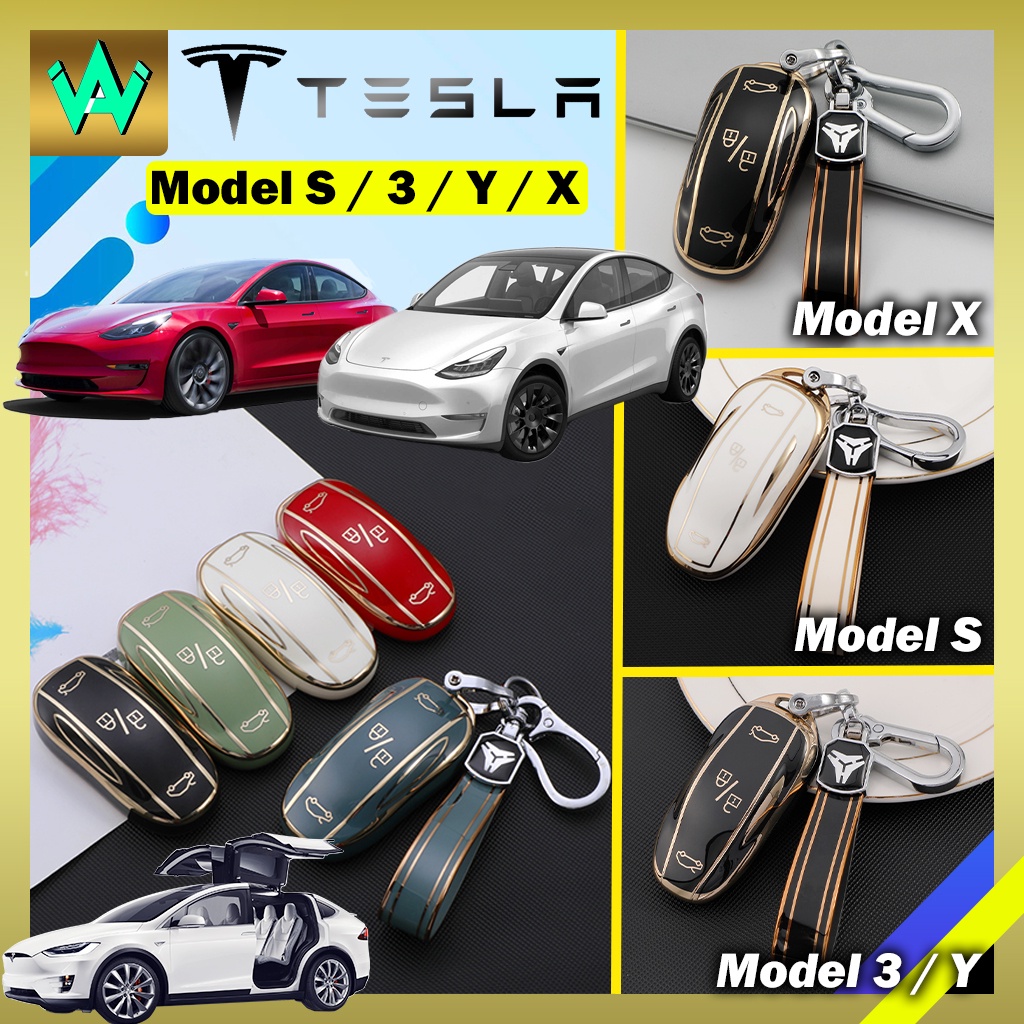 Tesla Model 3 Y X S Key Cover Casing Case Sarung Kunci Tesla Model Y Model X Model S 3 TPU