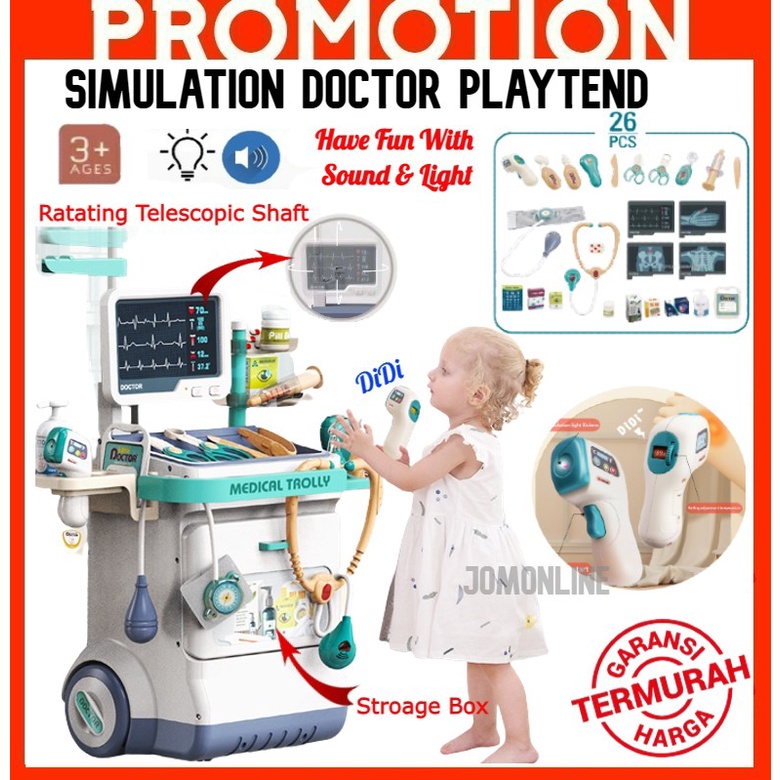 ~Ship From KL~ Kids Doctor Pretend Play Set Toddler Toys for Kids Girl ...