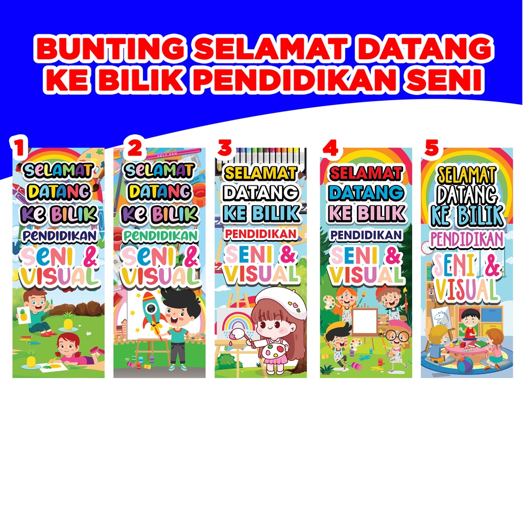 Bunting Sekolah Selamat Datang Ke Bilik Pendidikan Seni Dan Visual Shopee Malaysia