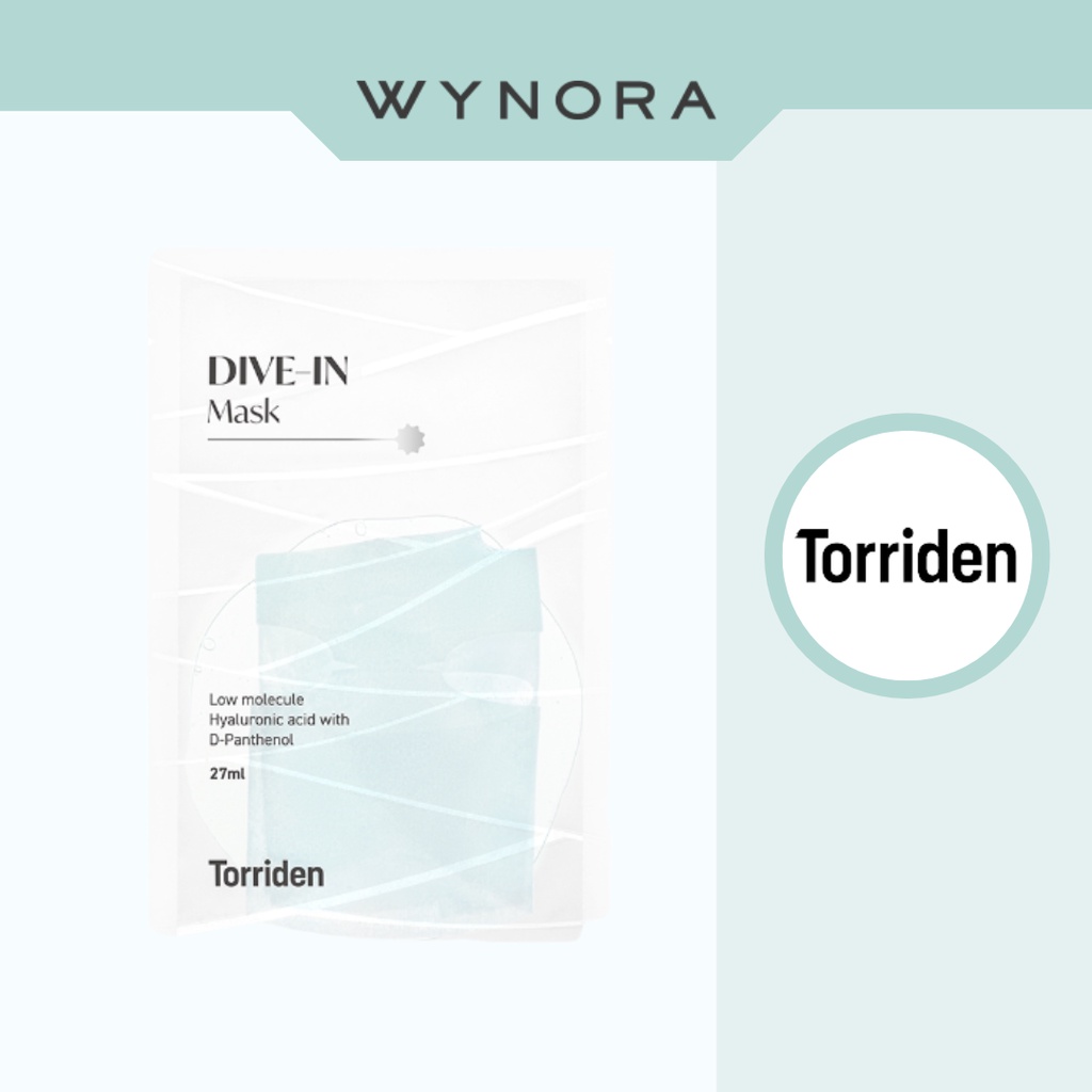 Torriden DIVEIN Lowmolecular Hyaluronic acid Mask 27ml X 10ea