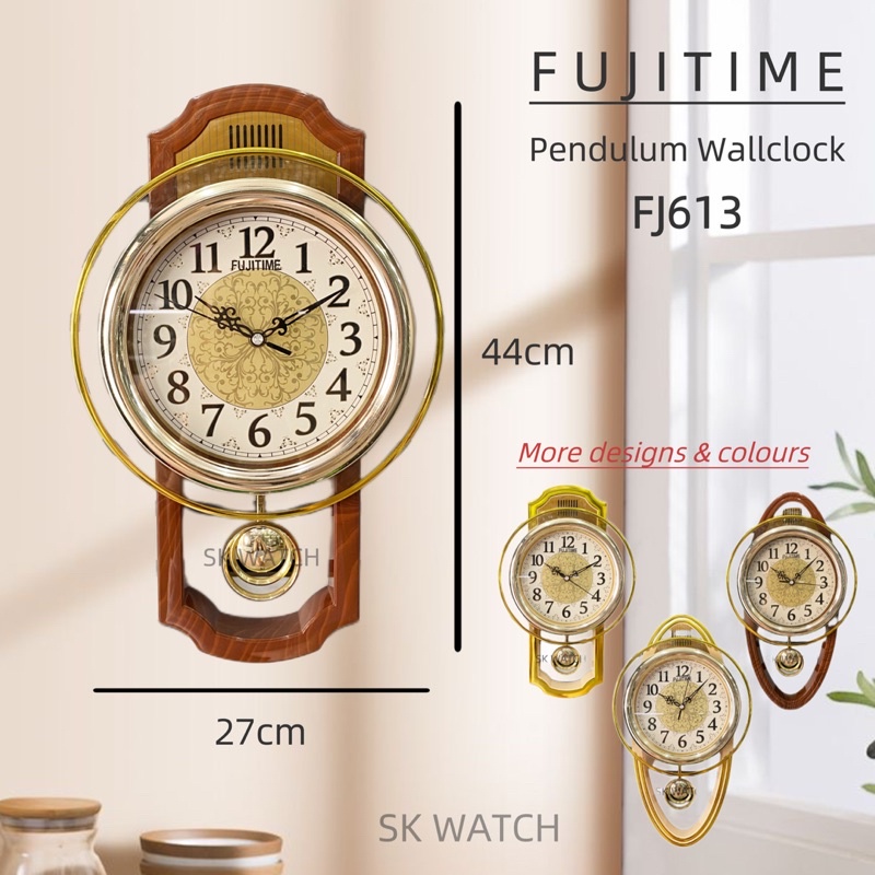 Fujitime Pendulum Wall Clock / SKP Movement Shopee Malaysia