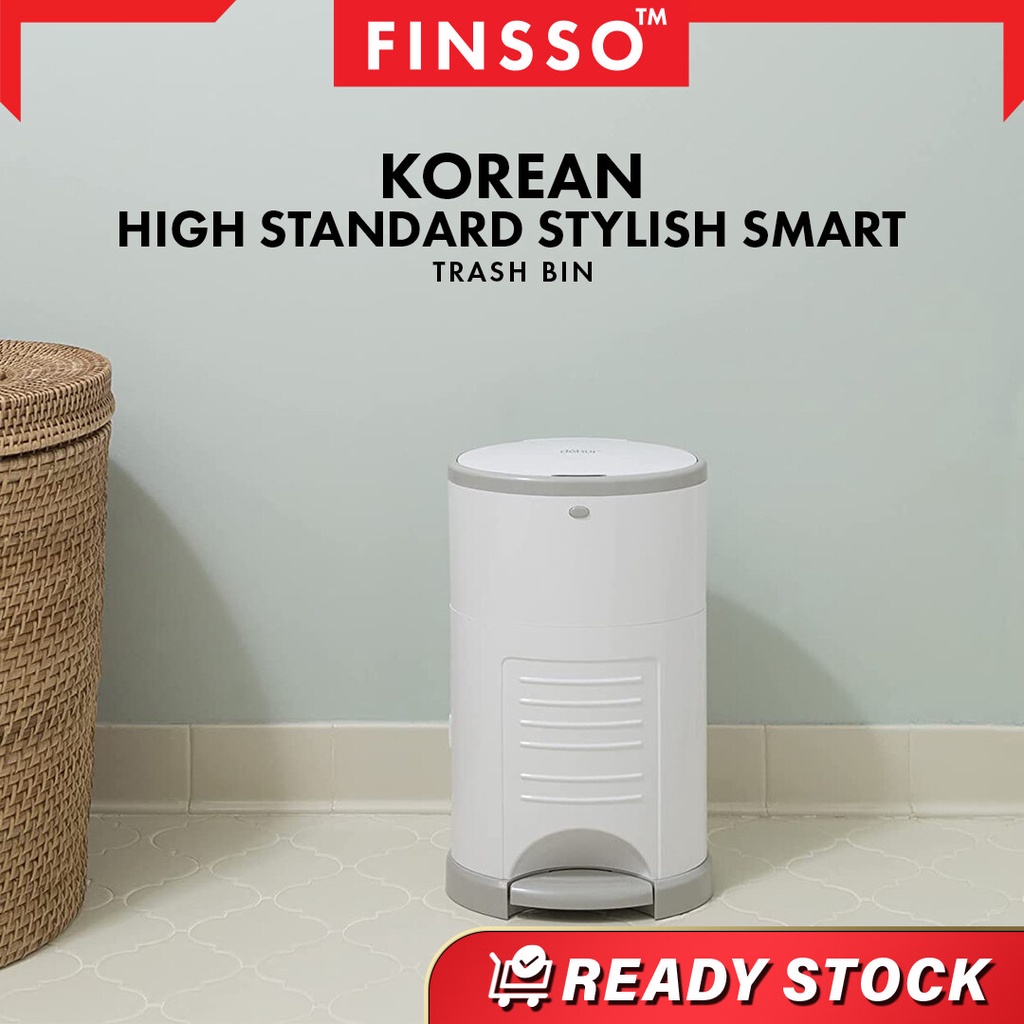 FINSSO !!! Korean High Standard Stylish Smart Trash Bin Shopee Malaysia