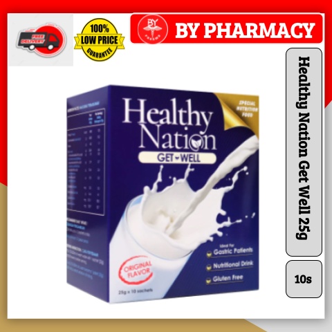 HEALTHY NATION Get Well 25g x10sachets (Probiotic nutritional milk for gastric )