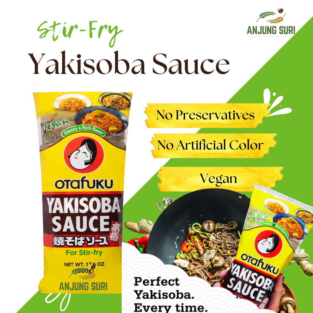 OTAFUKU Yakisoba Sauce , 500g Japan Imported Japanese Stir Fry Sauce