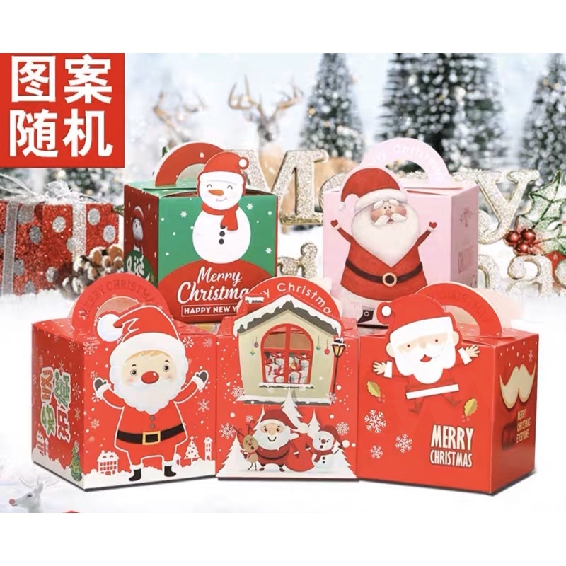 24Pcs Christmas Treat Boxes With Handles Red Pink Peppermint Candy Cane Goodie Bags Gift Paper Containers For Winter Holiday Xmas Birthday Party Supplies P 225013928 - View #9