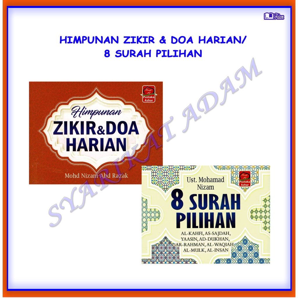 [ADM] HIMPUNAN ZIKIR & DOA HARIAN / 8 SURAH PILIHAN | Shopee Malaysia